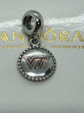 ✨🔥Pandora College Virginia Tech University Dangle Charm